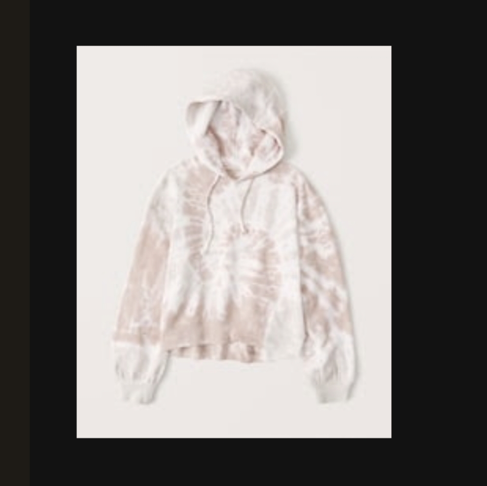 Abercrombie & Fitch Pink Mauve Crop Hoodie